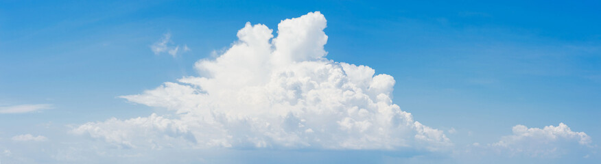 White cloud on blue sky