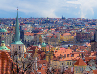 Obraz premium View over Prague