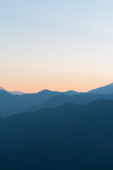 Fototapeta na wymiar sunrise mountain