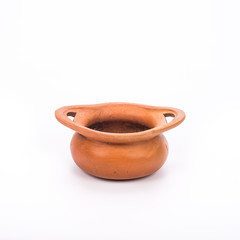 Pottery Pot with hand grip
