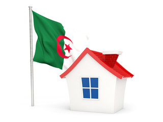 House with flag of algeria