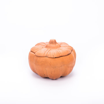 Pottery pumpkin