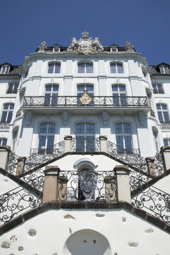 Schloss Engers (Rheinseite) am Rhein, Deutschland