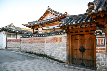 Bukchon Hanok Village in Seoul, South Korea