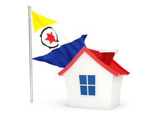 House with flag of bonaire