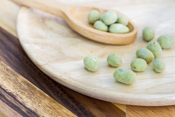 wasabi coated nut