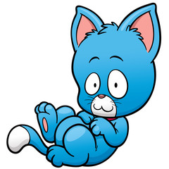 Vector illustration of Cat cartoon