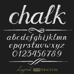 Chalk alphabet - 86361152