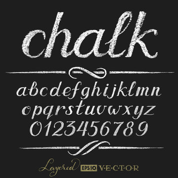 Chalk alphabet