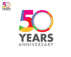 colorfull anniversary logo 50