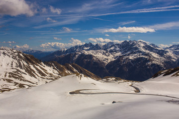 High alpine road