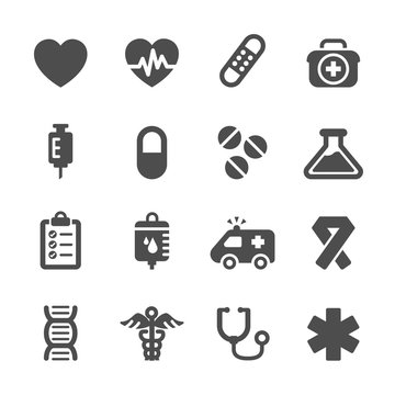 medical icon set, vector eps10