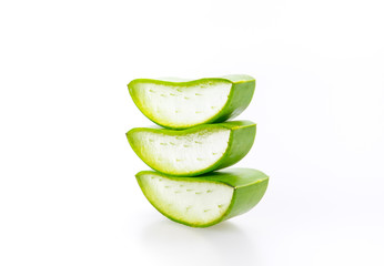 Aloe vera isolated on white background