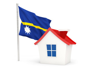 House with flag of nauru