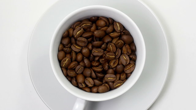 Morning coffee. Coffee magic. Sequence. 