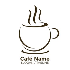 Coffee Cafe logo icon vector
