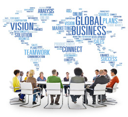 Global Business World Commercial Business People Concept