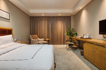 Fototapeta na wymiar luxury bed room interior and decoration