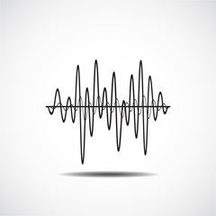 Sound Wave Icon. Music soundwave icons set. Equalize audio and s