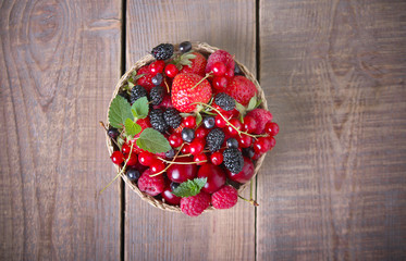 Fototapeta na wymiar Mixed berries