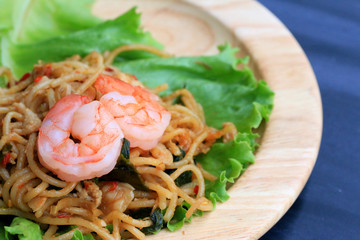 Shrimp spaghetti