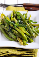 Minted green bean appetizer