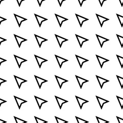 Pointer seamless pattern. Vector