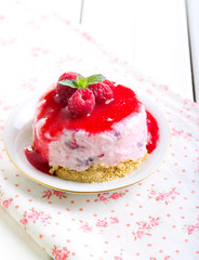 Raspberry cheesecake