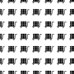 Trolley luggage seamless pattern. Vector