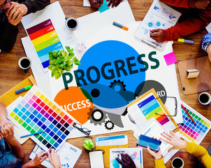 Progress Growth Development Improvement Concept