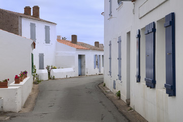 Fototapeta premium Rue de l'île d'Yeu