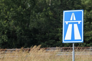 niederländisches Verkehrszeichen: Autobahn