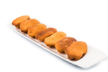 Kuih bahulu, a popular traditional Malay sweet sponge bun