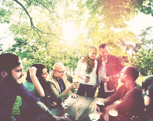 Friend Celebrate Party Picnic Joyful Lifestyle Drinking Concept