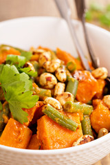 Sweet potato stew with green beans