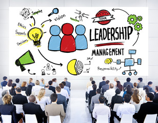 Diversity Business People Leadership Management Seminar Concept