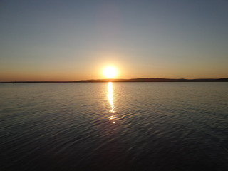 Naklejka premium Sunset beach