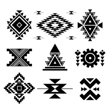 Vector abstract geometric elements