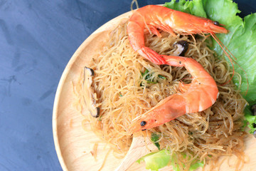 Shrimp with vermicelli - chinese food