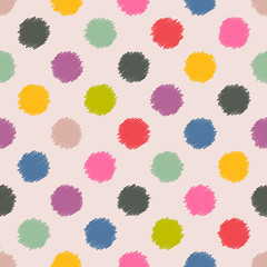 Scribbled spots color pattern background