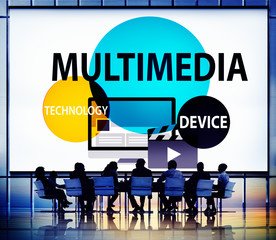 Multimedia Technology Digital Devices Information Concept