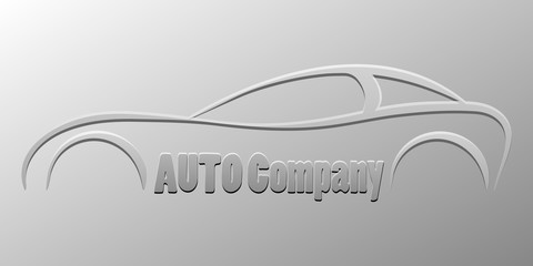 vector sport car symbol silhouette business emblem company isolated element logo auto icon - 86376347