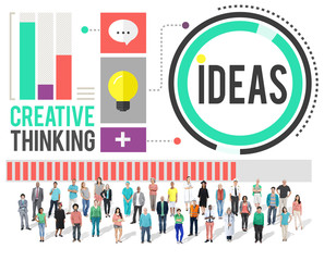 Obraz premium Ideas Creative Thinking Aspirations Mission Concept