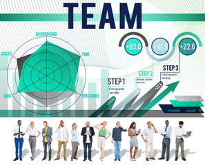Team Teamwork Corporate Partnership Cooperation Concept