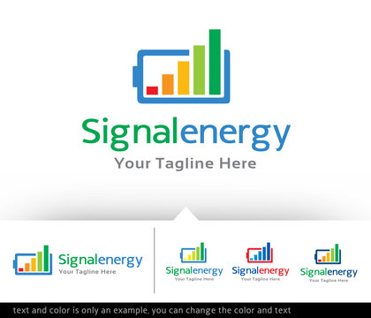 Signal Energy Logo Design vector