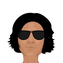 face young man, design element