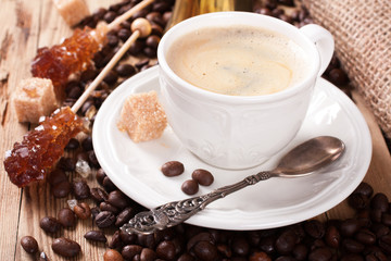 Espresso Coffee cup and Coffee pot 