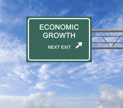 Road sign to economic growth