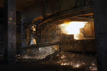 Fototapeta na wymiar Iron and steel industry