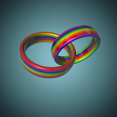 LGBT wedding rings